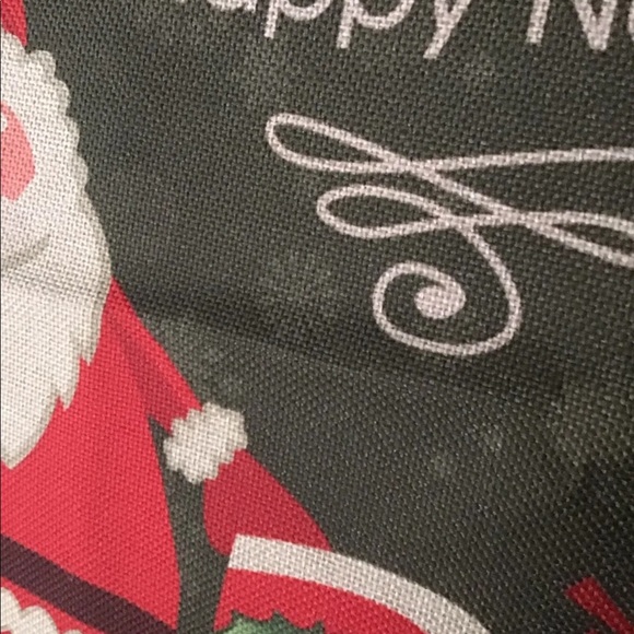 NEW IN PACKAGE Merry Christmas Pillow Cover Retro Look Burlap 18x18 Farmhouse - Picture 3 of 5